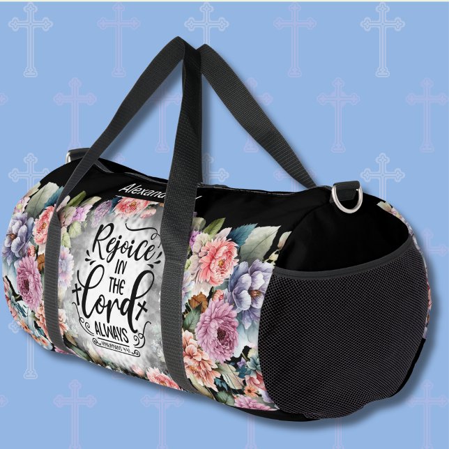 Name hinzufügen, Freude am Herrn immer Duffle Bag (Von Creator hochgeladen)