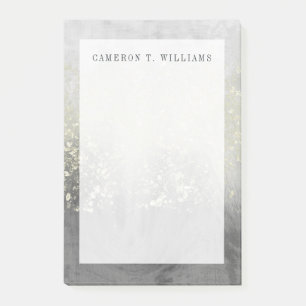 Name hinzufügen  Glitzer Post-it Klebezettel