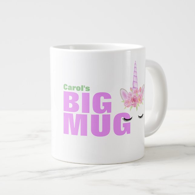 Name hinzufügen - Jumbo-Tasse-Geschenk Jumbo-Tasse (Vorderseite Rechts)