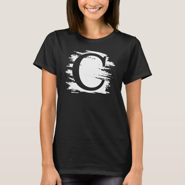 Name hinzufügen (Monogramm) - T-Shirt (Vorderseite)