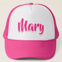 Name hinzufügen. Personalisieren Sie Trucker Hat