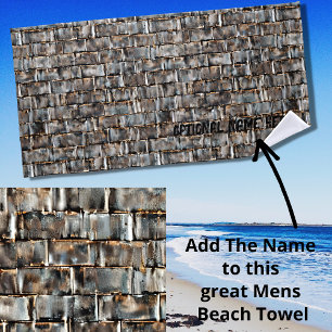 Name hinzufügen, Stahlmetallplattierungen Strandtuch