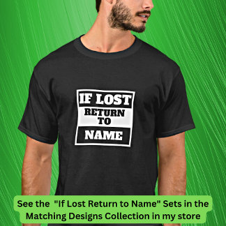 Name hinzufügen - Wenn die Rückgabe an das entspre T-Shirt