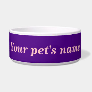 Name Ihres Haustieres mit violettem Hintergrund au Napf