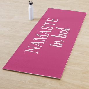 Name im Bett Bright Pink Yoga Mat Yogamatte