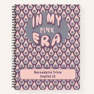 Name In Meiner Ära Mittelaltermodern Rosa Lila Notizbuch