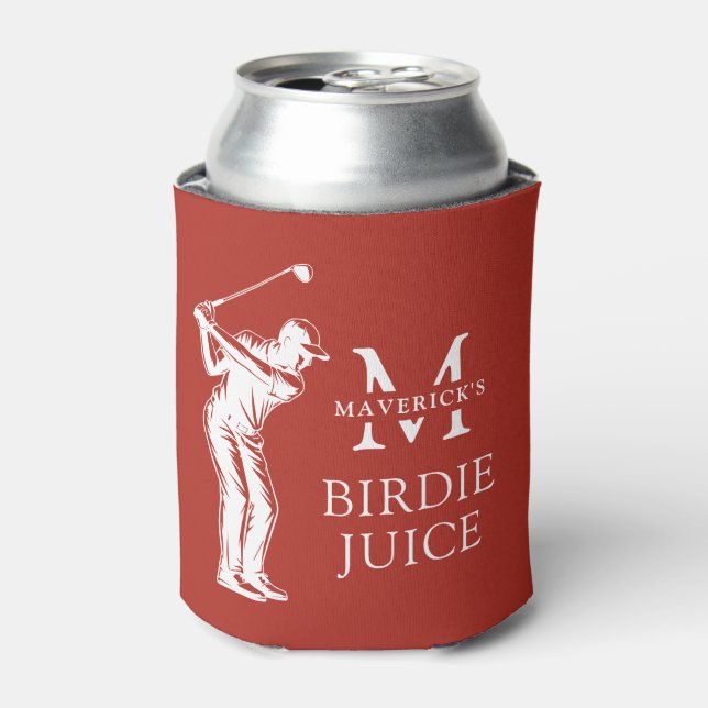 Name & Initial Lustiger Vogel Saft Golf Dosenkühler (Kanne Vorderseite)