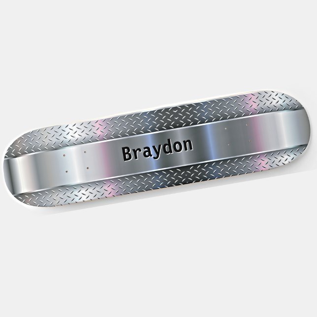 Name, Initialen, Scheckblechbild aus Metall hinzuf Skateboard (Von Creator hochgeladen)