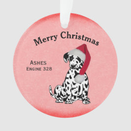 Name , Jahr und Zeile des WeihnachtsDalmatiners Ornament