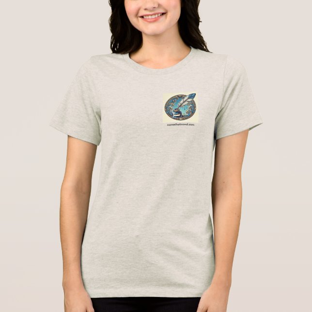 Name jenes Novel Quill Tri-Blend Shirt (Vorderseite)