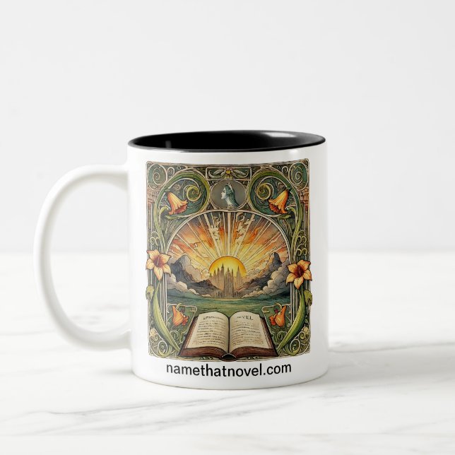 Name jenes Novels Cofee-Tasse Zweifarbige Tasse (Links)