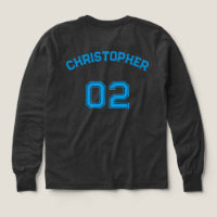 Name Jersey Number Boys Grau Long Sleeve