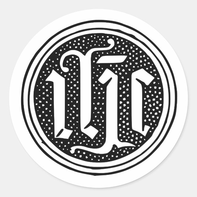 Name Jesus "IHS" Aufkleber (Vorderseite)