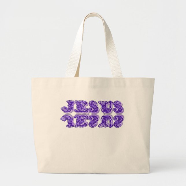 Name Jesus Name vor allen Namen Jumbo Stoffbeutel (Vorne)