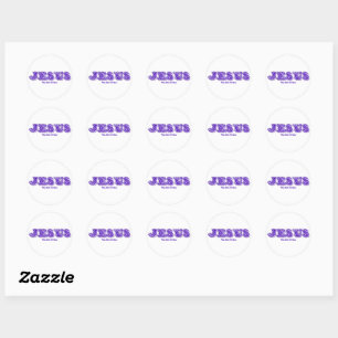 Name Jesus Name vor allen Namen Runder Aufkleber