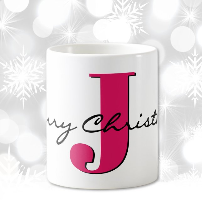 Name, Juli Ruby Red Birthstone | Frohe Weihnachten Kaffeetasse (Von Creator hochgeladen)