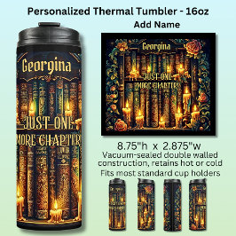 Name Just One More Chapter Books Candles Thermosbecher