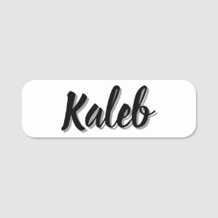 Name Kaleb Mens Namensschild