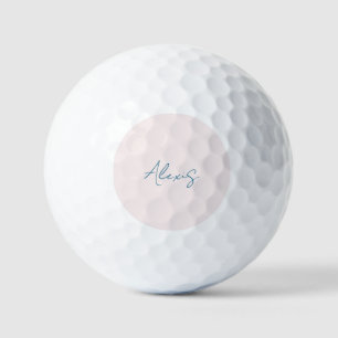Name Kalligrafie Schrift Schlicht Einfach Pastellf Golfball