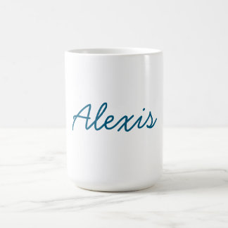 Name Kalligrafie Schrift schlicht einfach weiß bla Kaffeetasse