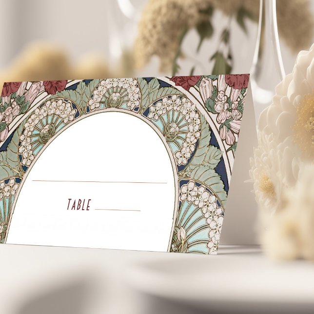 Name Karten Burgundy Wedding Table Vintag (Von Creator hochgeladen)