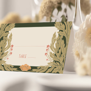 Name Karten Hochzeitstisch Vintag Art Nouveau