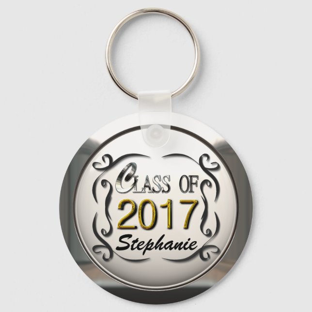Name-Klasse für 2017-Abschluss-Schlüsselanhänger h Schlüsselanhänger (Vorderseite)