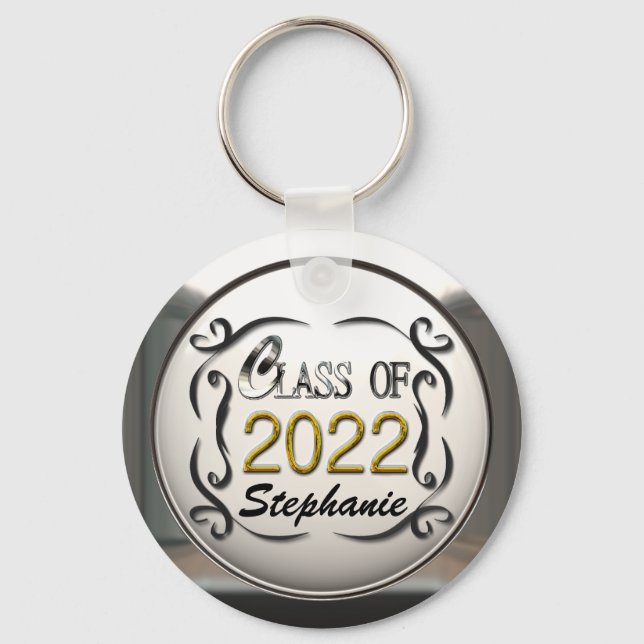 Name-Klasse für 2022-Abschluss-Schlüsselanhänger h Schlüsselanhänger (Vorderseite)