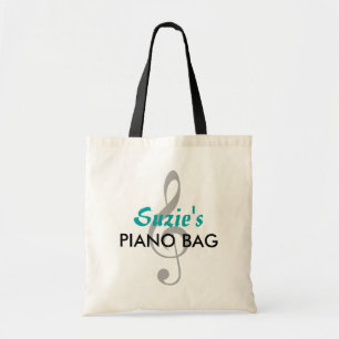 Name-Klavier-Tasche - aquamarin Tragetasche