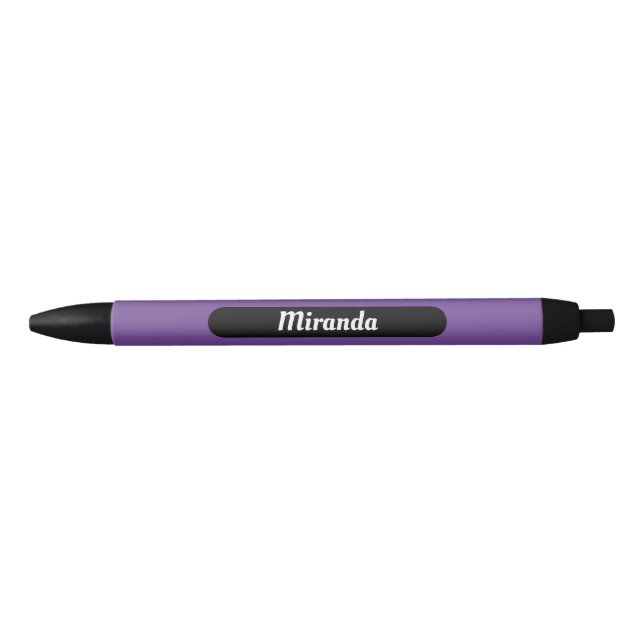 Name Label Personalisierte Lila Eigenschaft Pen Kugelschreiber (Vorderseite)
