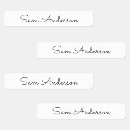 Name Labels for kids Back to School Cursive Script Etiketten