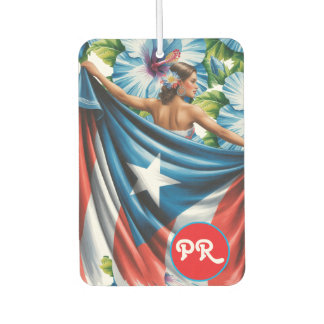 Name Latina Woman Puerto Rico Boricua Name Car Autolufterfrischer