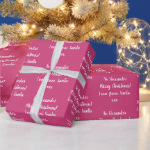 Name Liebe von Weihnachten - Heiß-Rosa