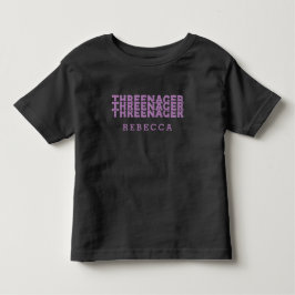 Name Lilac für Retro-Buchstaben Kleinkind T-shirt