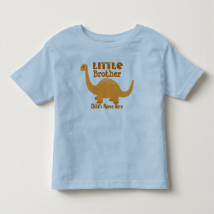 Name Little Brother Dinosaurier Print hinzufügen Kleinkind T-shirt