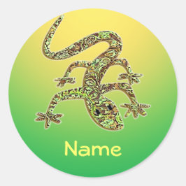 Name Lizard Gecko Salamander Stickers