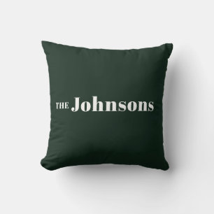 Name   Logo Modern Minimalistisch grün Kissen