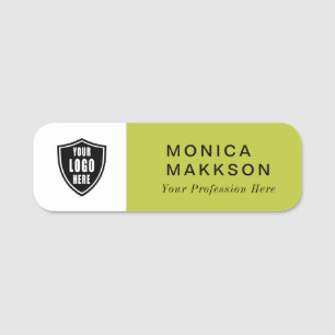 Name, Logo und Titel Namensschild