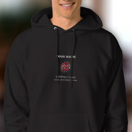 Name, Logo, Vorlage zum Hochladen von Unternehmen  Hoodie