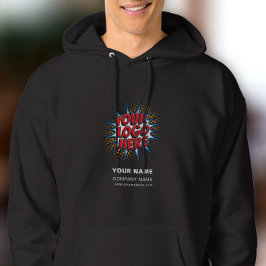 Name, Logo, Vorlage zum Hochladen von Unternehmen  Hoodie