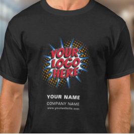 Name, Logo, Vorlage zum Hochladen von Unternehmen  T-Shirt