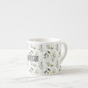 Name Männliche Wasserfarbe Grün 6oz Espressotasse