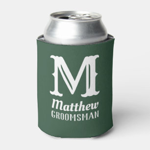 Name Masculine Mit Monogramm Trauzeuge Hochzeit Gr Dosenkühler