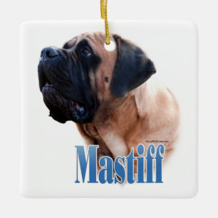 Name Mastiff (Aprikose) Keramikornament