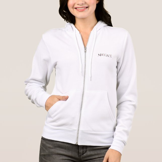 Name Megan Hoodie (Vorderseite)
