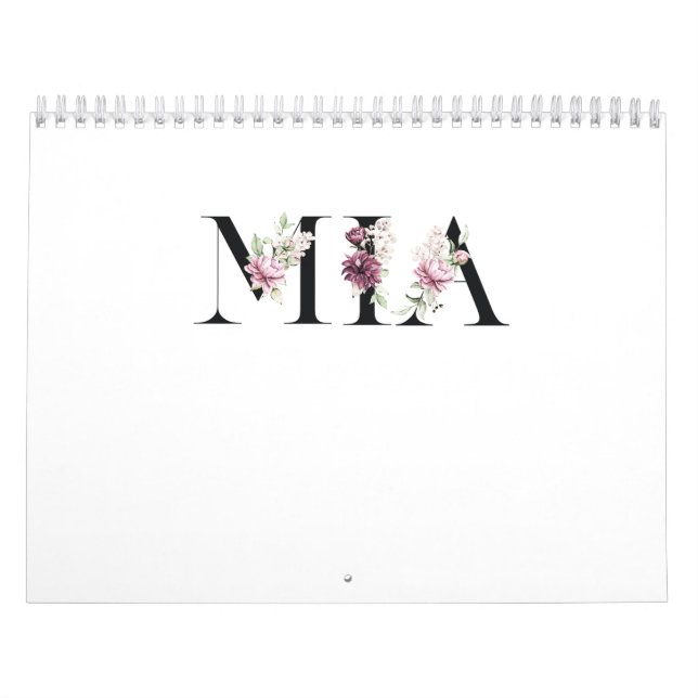 Name Mia Kalender (Titelbild)