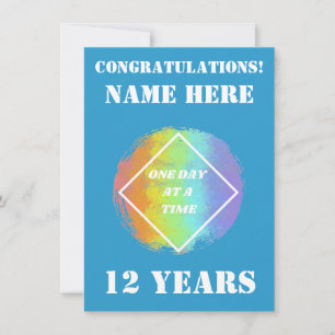 Name/Milestone individuell anpassen Ein Tag nach d Feiertagskarte