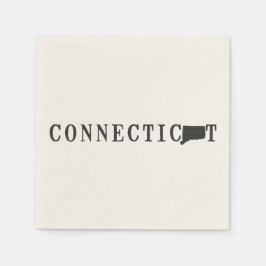 Name mit Staat-formatiertem Buchstaben anschließen Serviette