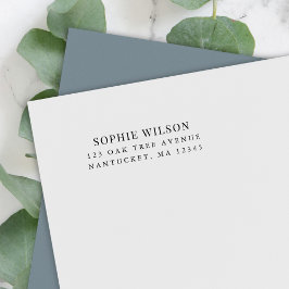 Name Moderne klassische Rücksendeadresse hinzufüge Permastempel