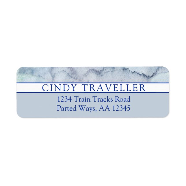 Name | Monogram Blue Watercolor (Vorne)